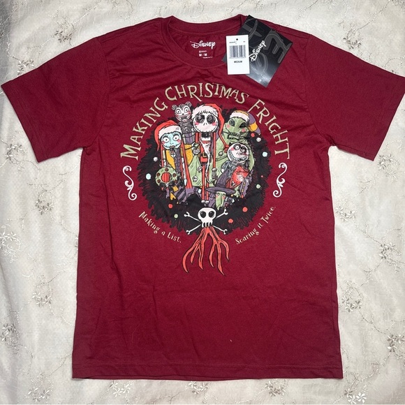 Disney Tops - NWT Disney Nightmare Before Christmas “Making Christmas Fright” Tee – Size Med